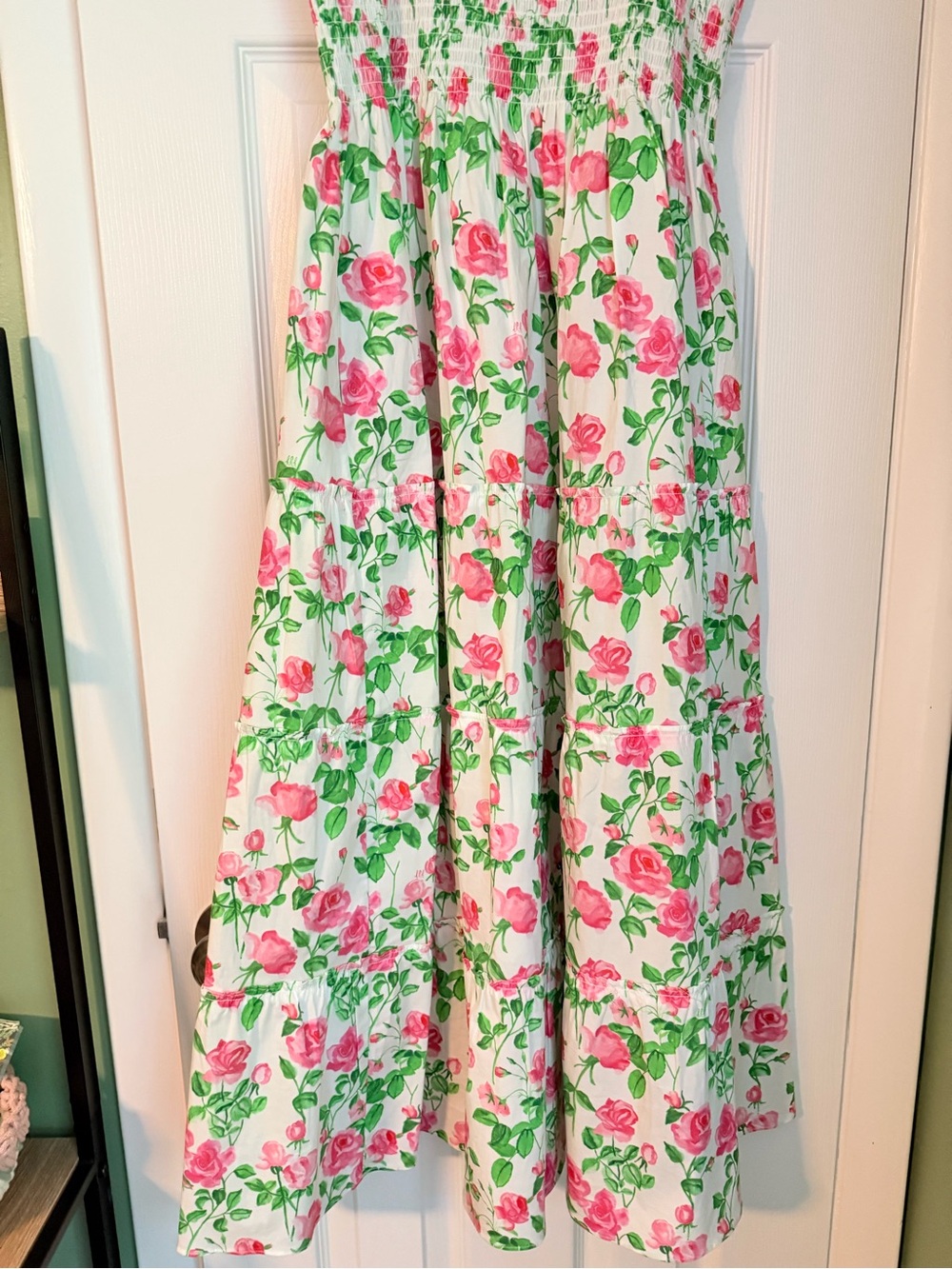 Hill House Nap Floral Dress in Pink and Green - Picture 2 of 5